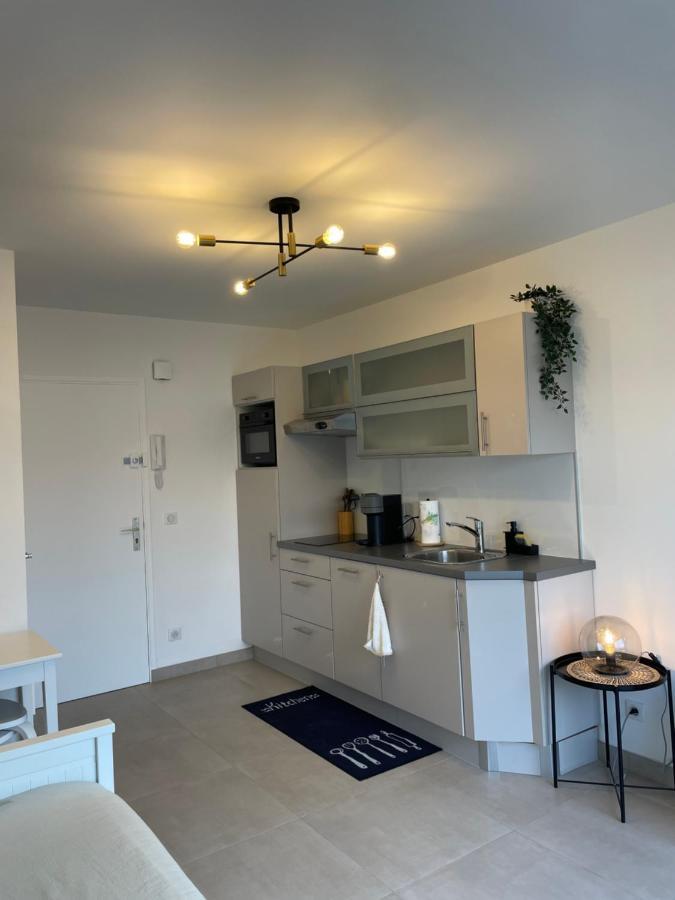 T2 Au Calme, Proche Des Plages, Climatise Et Parking Prive Cagnes-sur-Mer Exterior foto